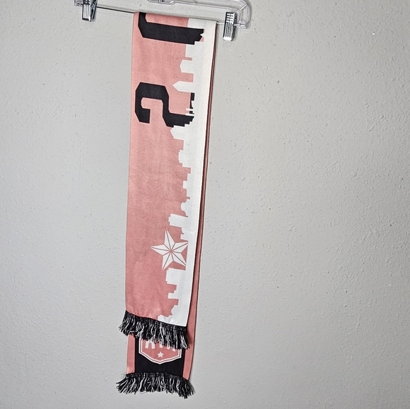 ATX Womens Soccer Pink Black Scarf 2024‎ Austin Texas - Picture 5 of 6